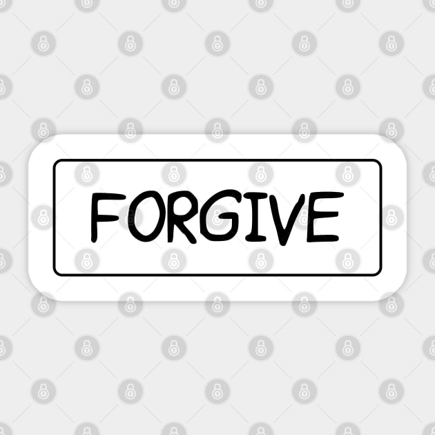 FORGIVE Sticker by TheCreatedLight